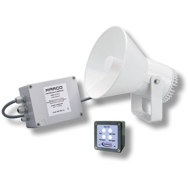 Elektrisk horn 24V inkl.tåkehorn