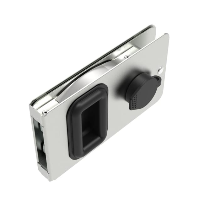 Skyvedørslås Flush Vanntett Aluminium
