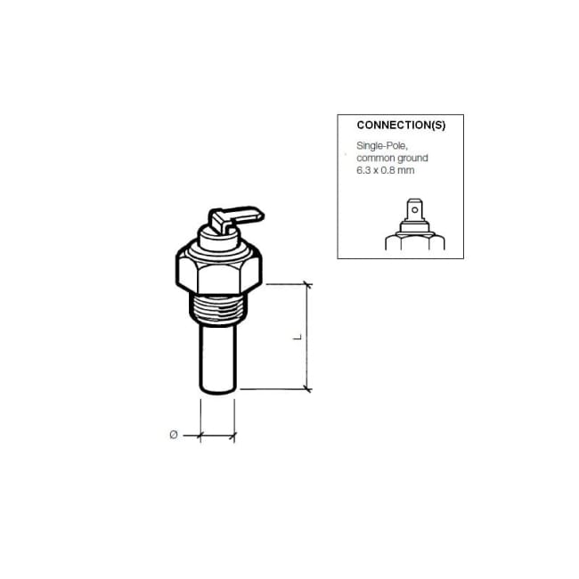 Temp.giver 120°C 1/2"-14NPTF