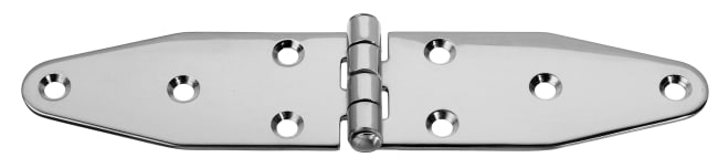 Hengsel 40 x 180 mm rustfritt - 8 skruehull