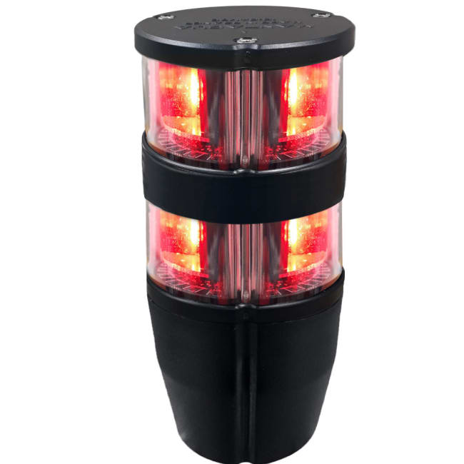NaviPro LED Dbl Rundtlysende rød <50m 2NM 10-30V