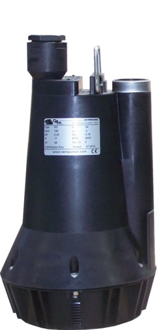 Nedsenkbar lensepumpe SO 24V u/automat