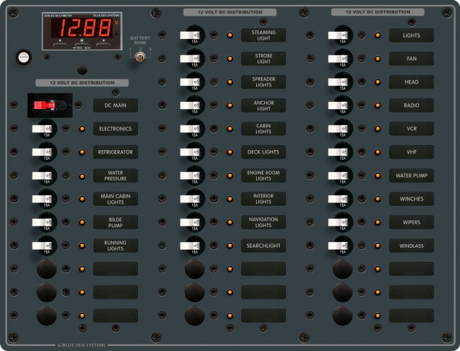 Sikringspanel DC 35 sikringer Volt/Amp v (8382)