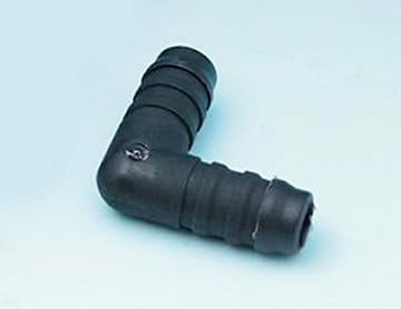 Skjøtenippel plast vinkel 1/2 x 1/2