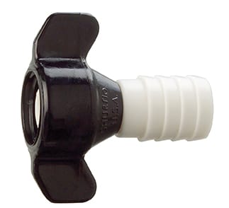 Vinge slangenippel plast rett 3/4