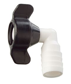 Vinge slangenippel plast vinkel 3/4