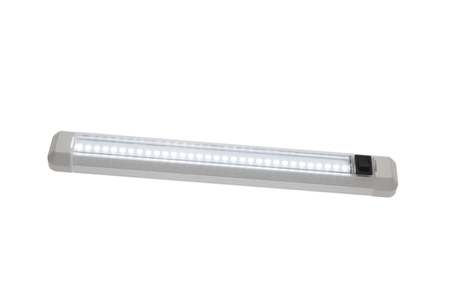 LED Lys u/bryter 10-30V 600L 320mm utenpåliggende