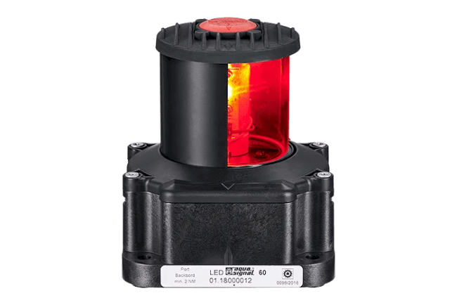 Serie 60 Babord 24V rød sort hus