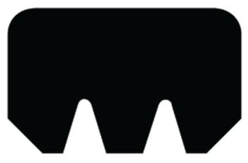 Pakning "K" hengslet Alum Ring 24" rund