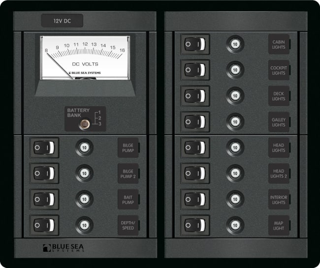 Automatsikringspanel 12 kurser 12V