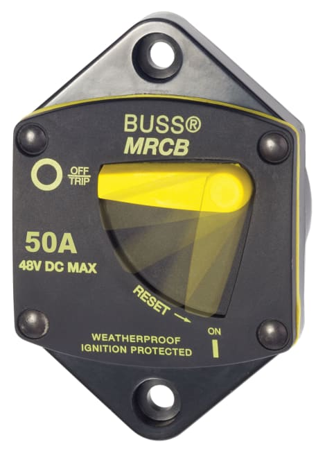 Automatsikring Bussman 187-Serie (Panel Mount)