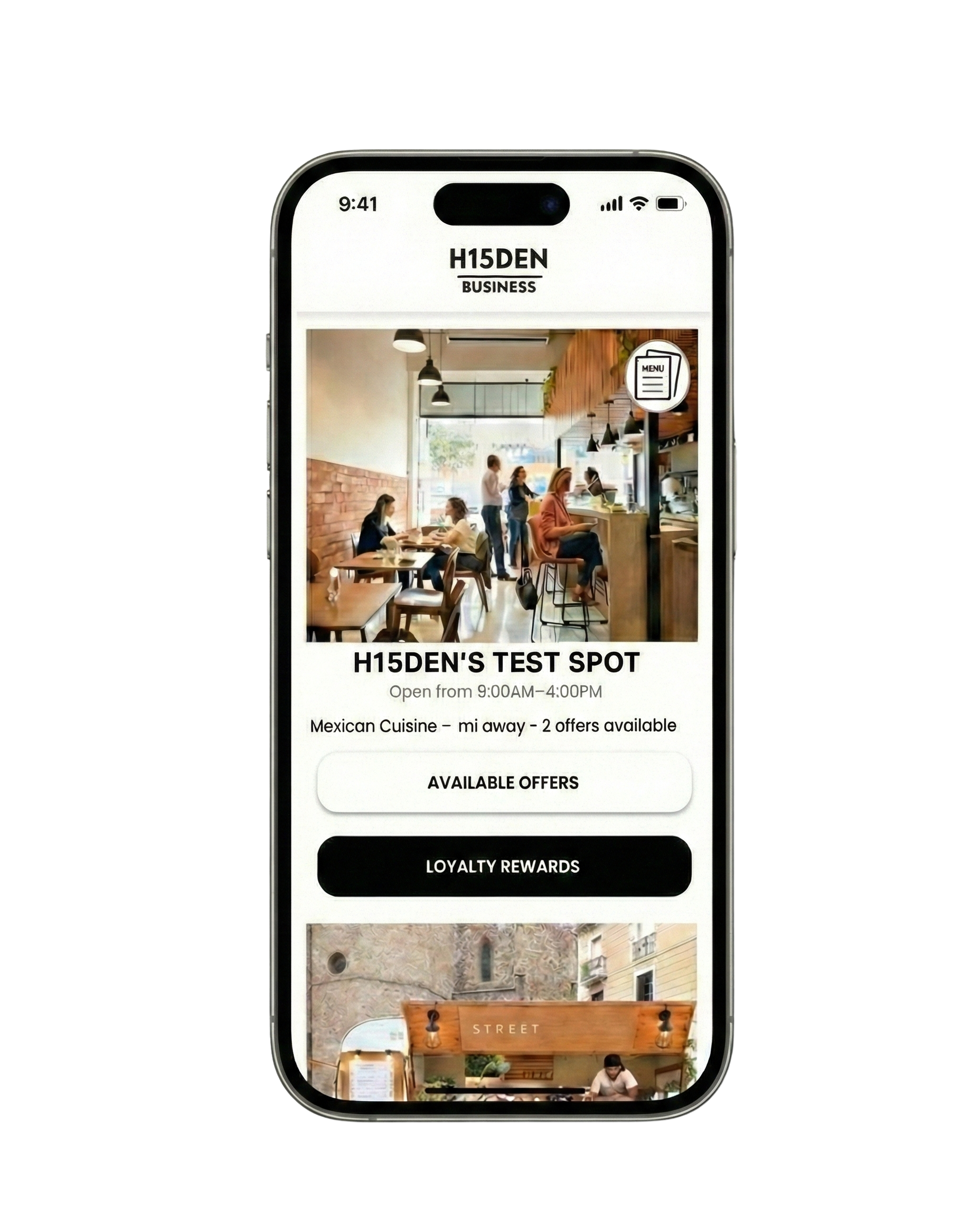 HI5DEN App Interface sketch