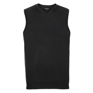 Russell Athletic Collection Sleeveless Cotton Acrylic V Neck Sweater