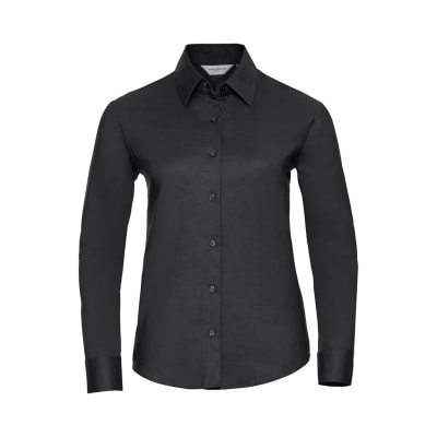 Russell Athletic Collection Ladies Long Sleeve Easy Care Oxford Shirt