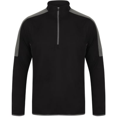 Finden + Hales Contrast Zip Neck Midlayer Top