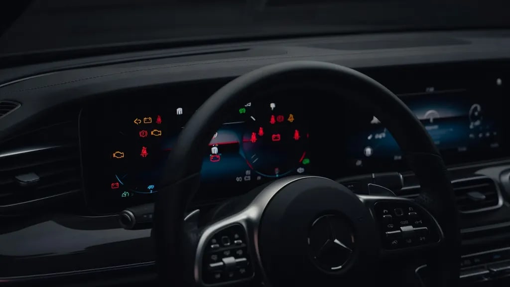 Mercedes Kontrolki Opis