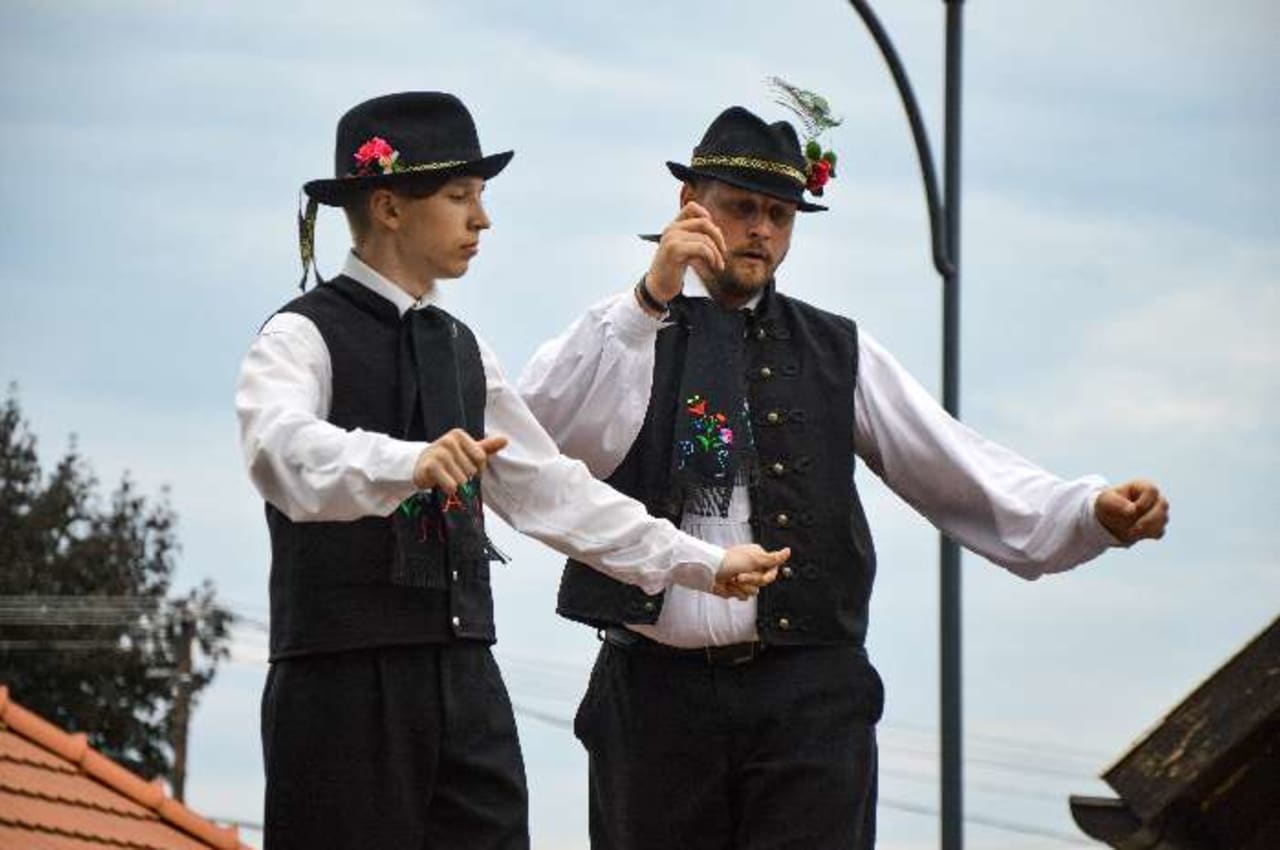 Folk dancers in Hungary