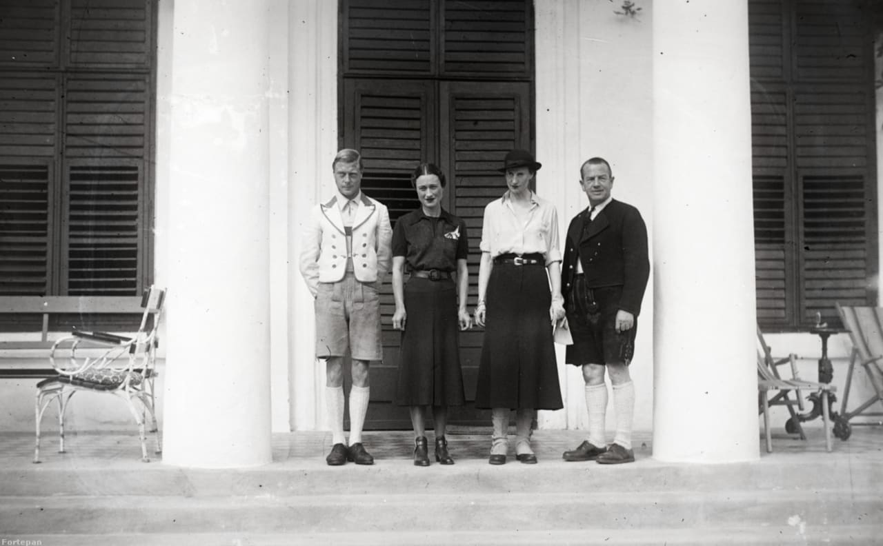 Prince of Wales visiting Hungary in the 1930s