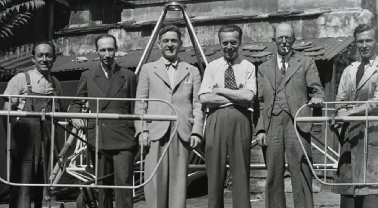 1928 Hungary -  aviation engineer Oszkár Asbóth and his team