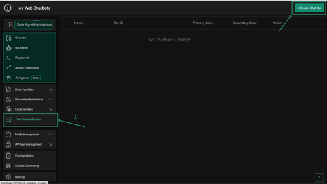 Web ChatBot Creator