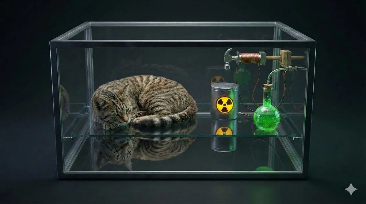 Schrödinger Cat : ഈ പ്രപഞ്ചം നമ്മൾ നോക്കുമ്പോൾ മാത്രം രൂപപ്പെടുന്ന ഒരു മായാലോകമാണോ?