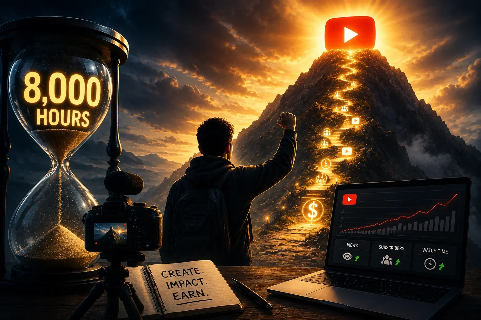 8,000 മണിക്കൂർ വാച്ച് ടൈം ഒരു മലയല്ല! യൂട്യൂബ് തുടങ്ങാൻ ഇതാണ് ഏറ്റവും മികച്ച സമയം