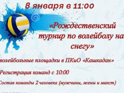 А вы играли в волейбол на снегу?