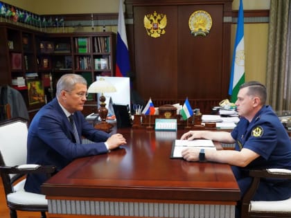 Радий Хабиров встретился с начальником уголовно-исполнительной системы Башкирии Владиславом Дзюбой