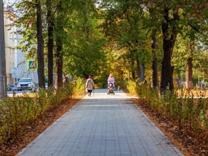 На бульваре Ибрагимова в Уфе обновили тротуары