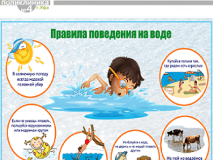 Не оставляйте без присмотра детей у воды!