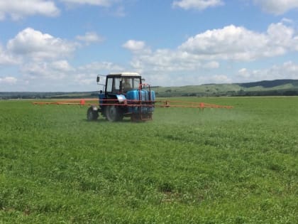 В Башкирии химпрополка посевов выполнена на 60%