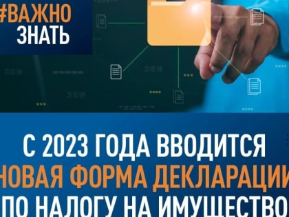 Новая форма деклараций вводится с 2023 года