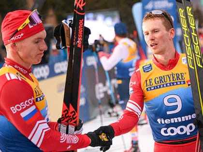 На заключительной горной гонке в "Тур де Ски" россиянин Денис Спицов занял второе место