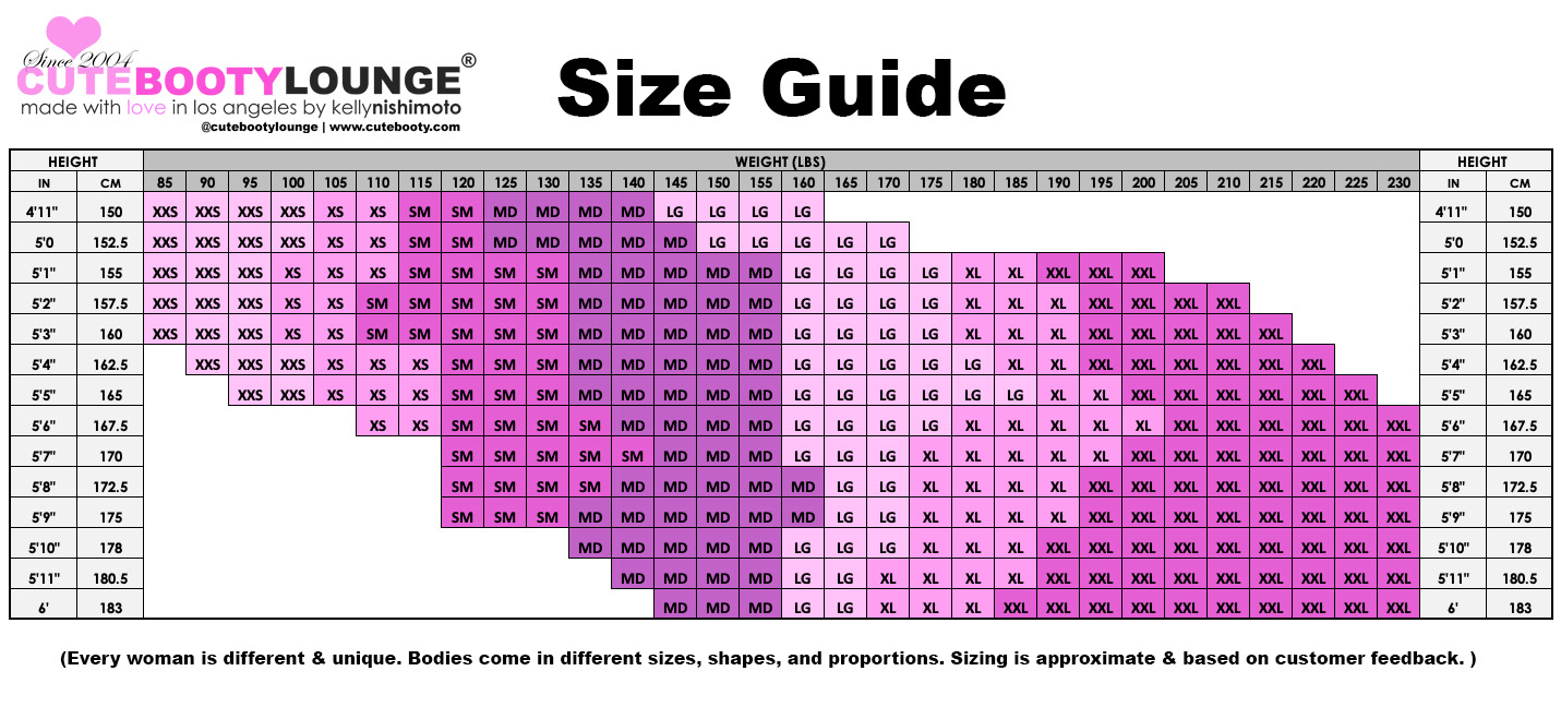 Do You Want a Leggings Size Chart That Actually Works? – Cute Booty Lounge