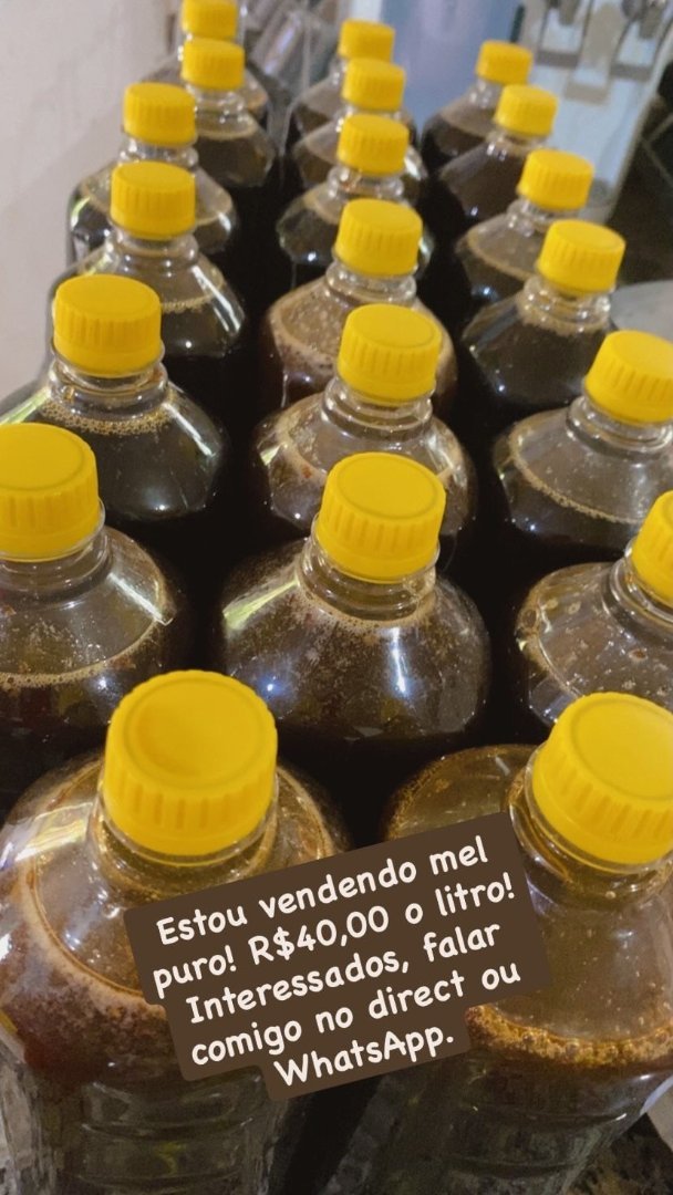 Mel e um saco de castanha 