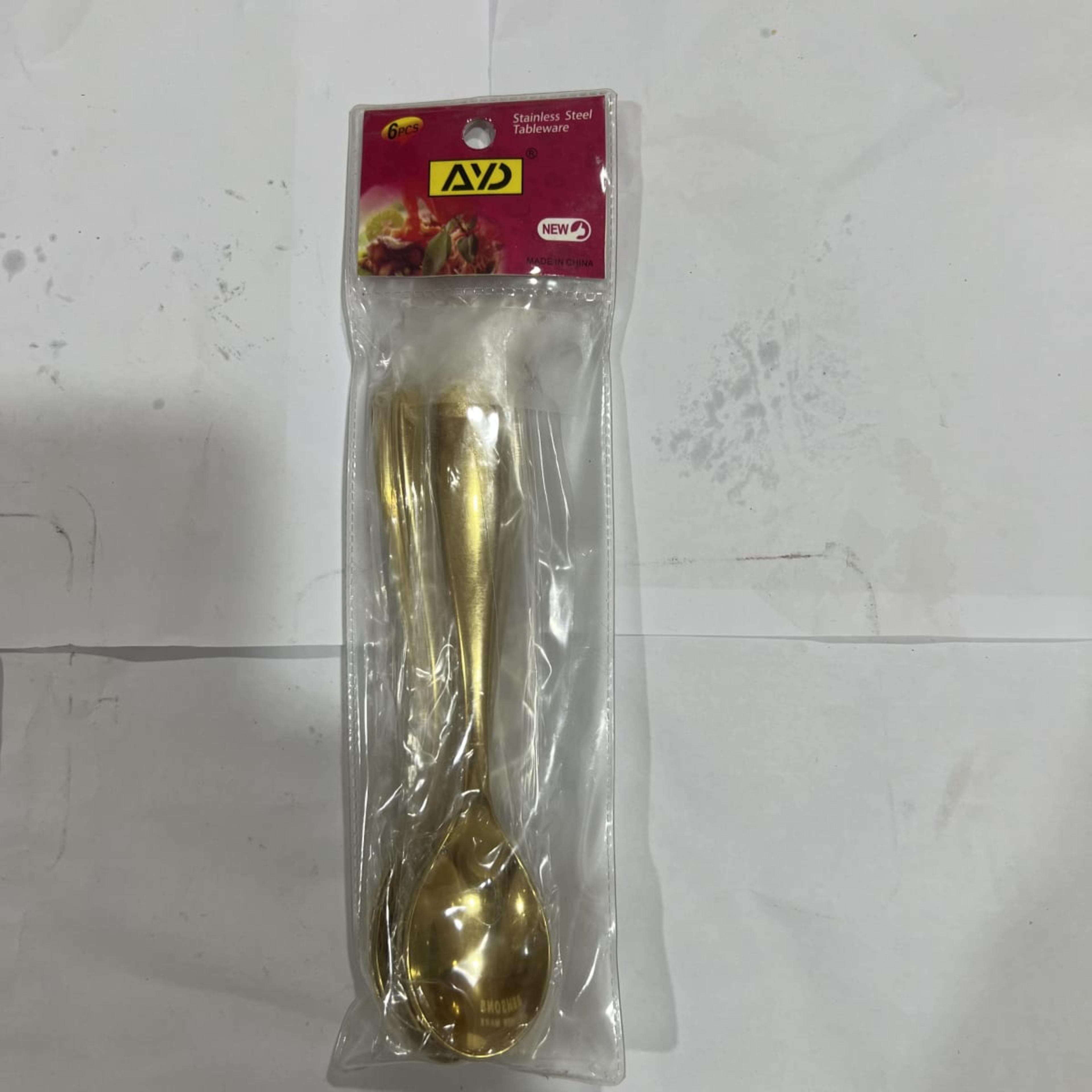 Dinner Spoon Simple Golden