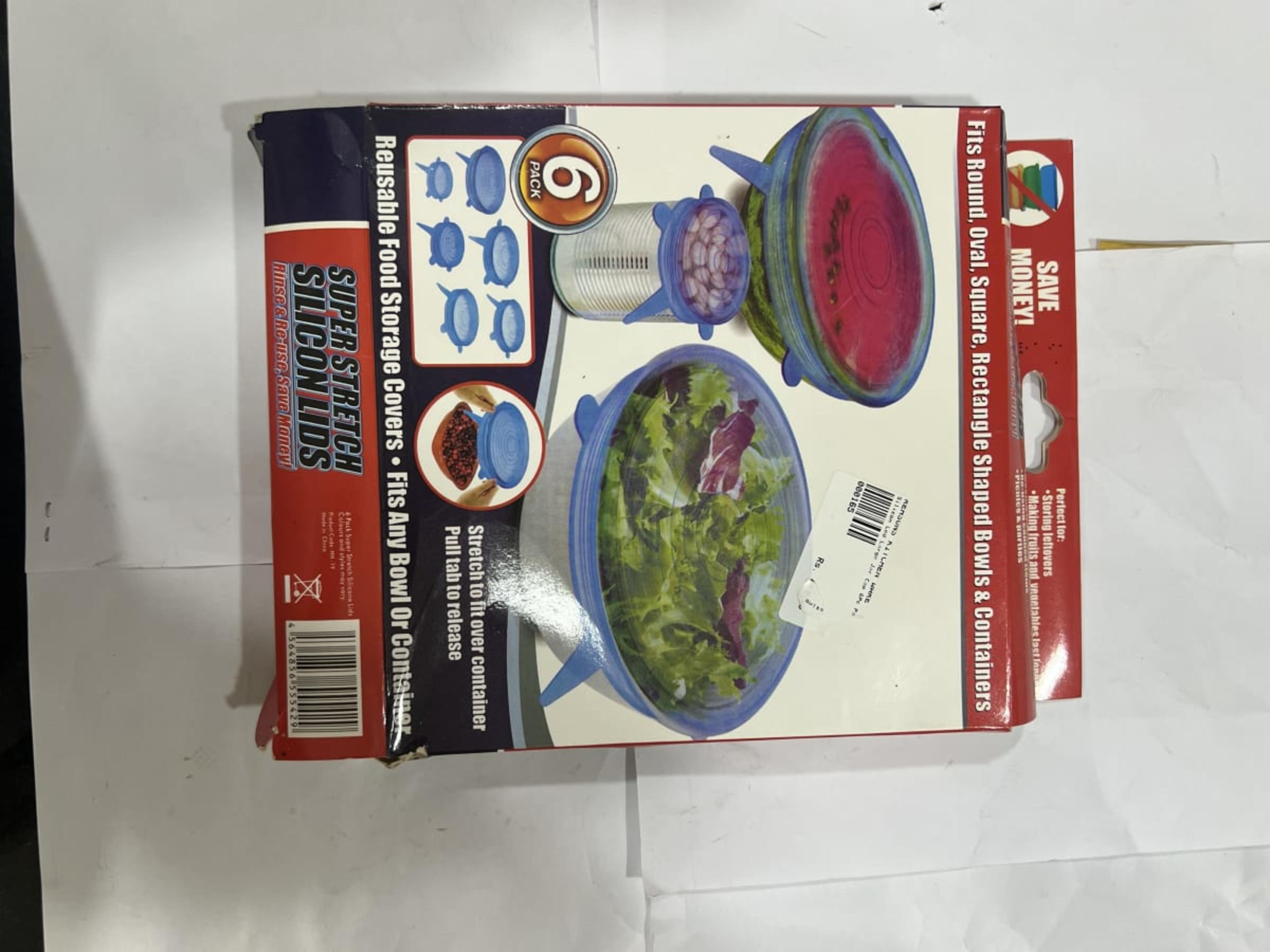 Silicon Lid Large Jar Cap 6Pc