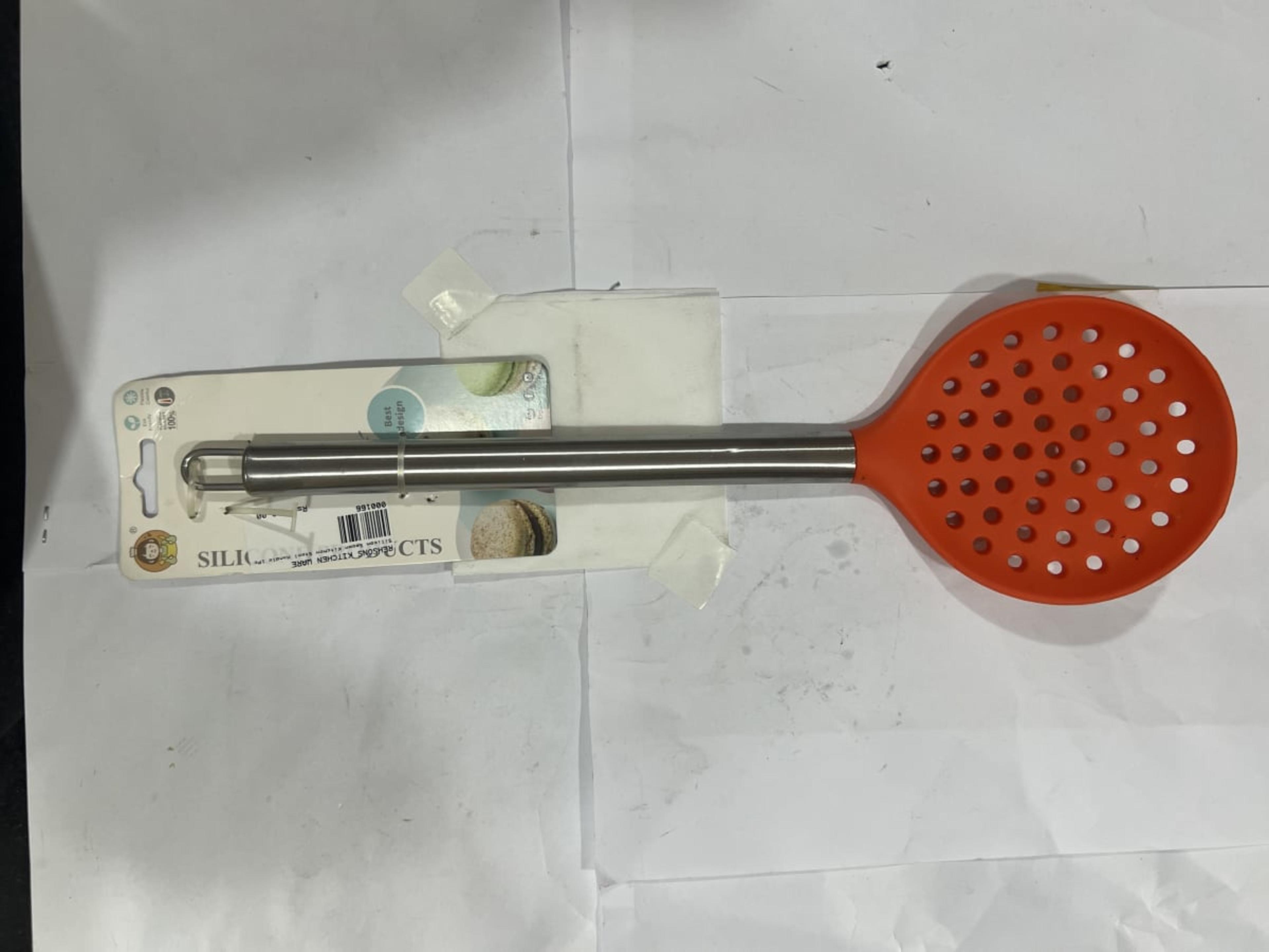 Silicon Spoon Kitchen Steel Handle
