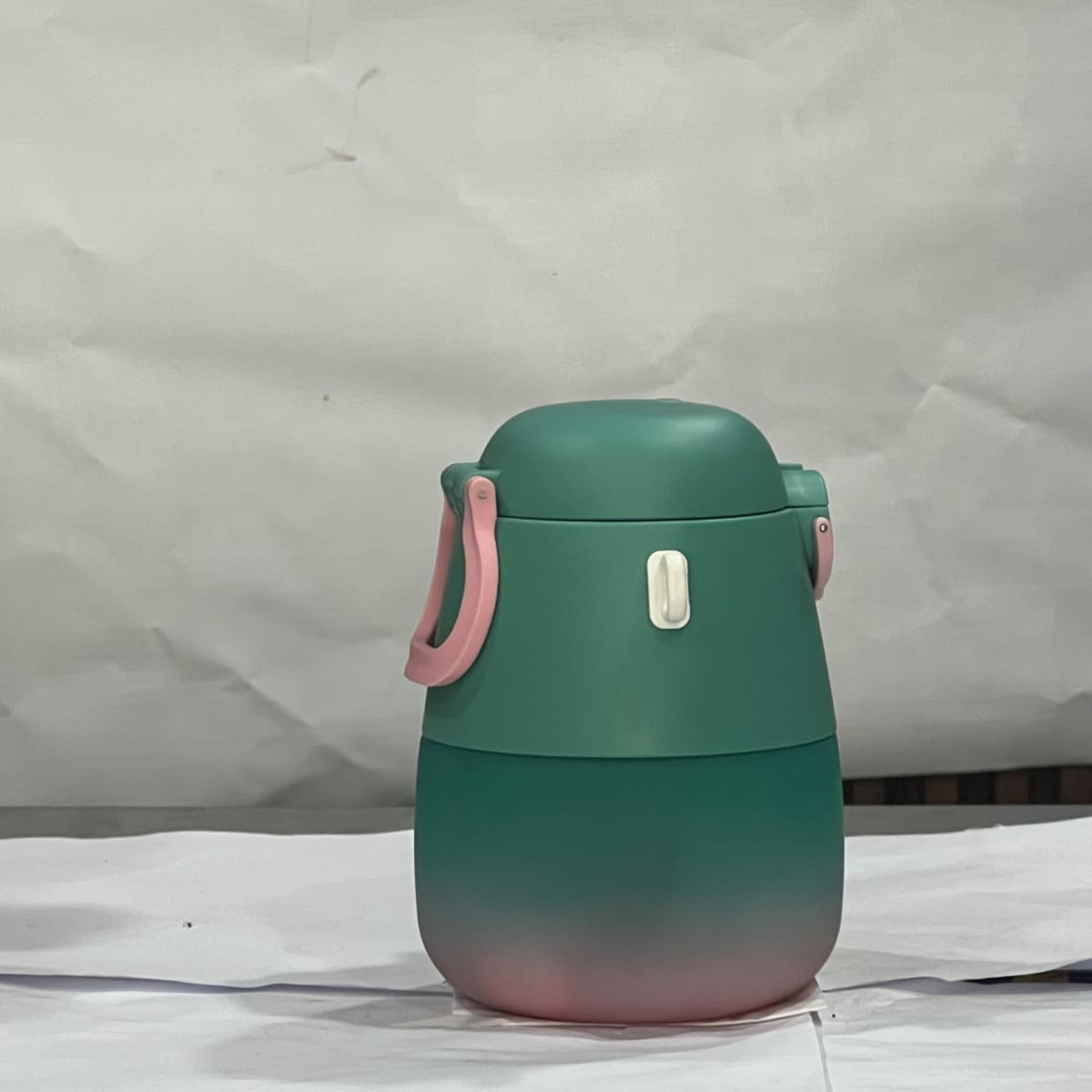 Water Bottle Plastic Oval Happy Baby