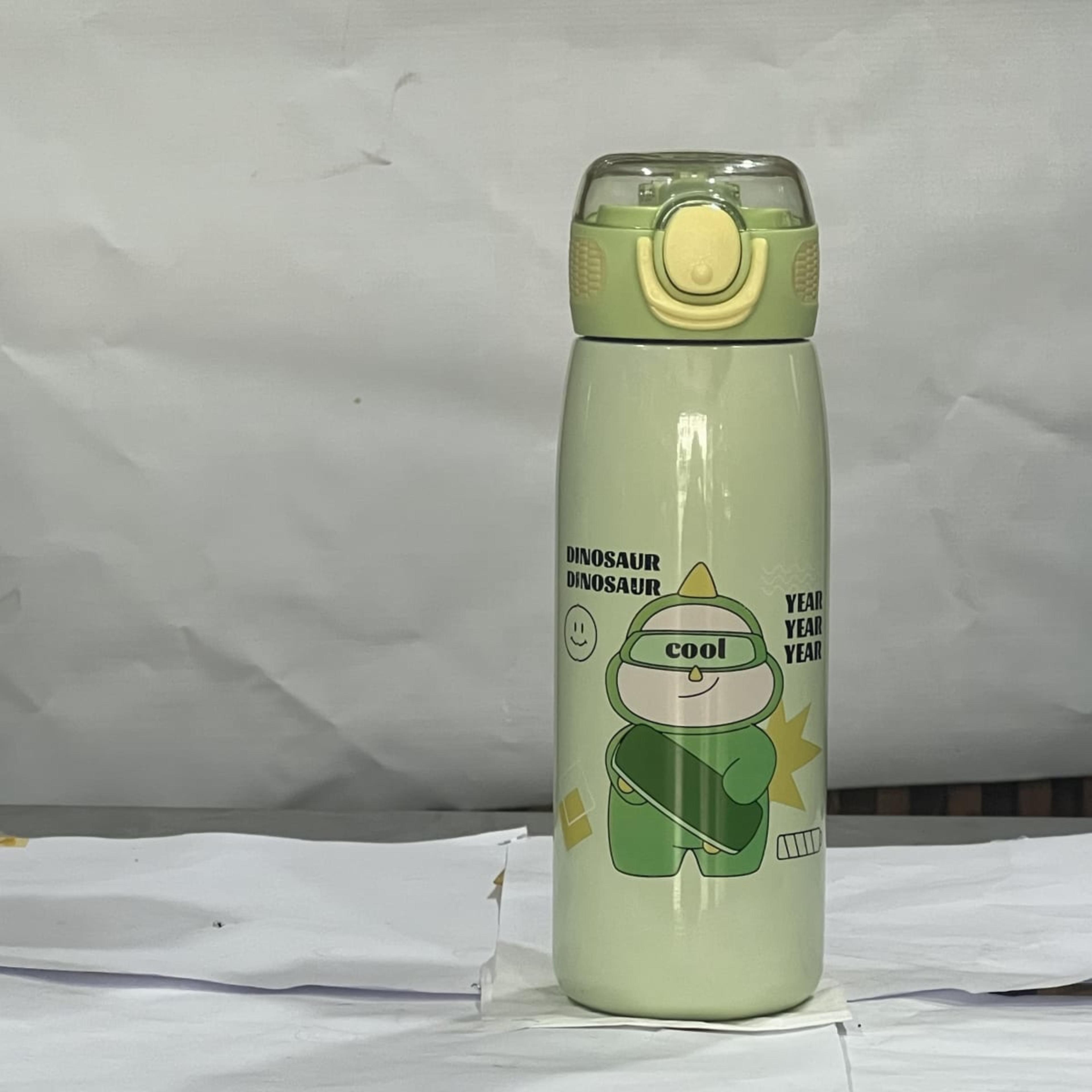 Water Bottle Steel 620Ml Dino