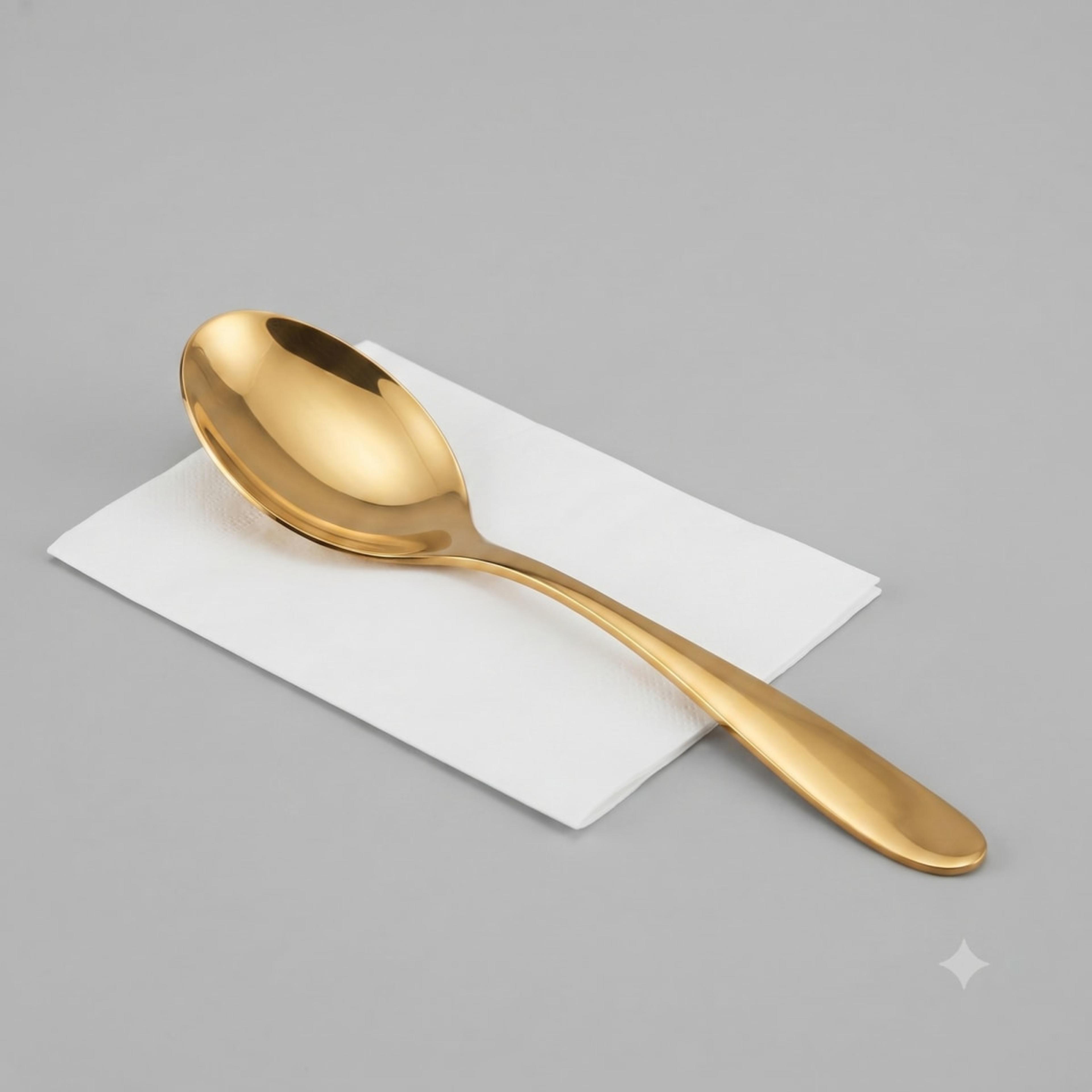 Spoon Serving Golden Flower one piece