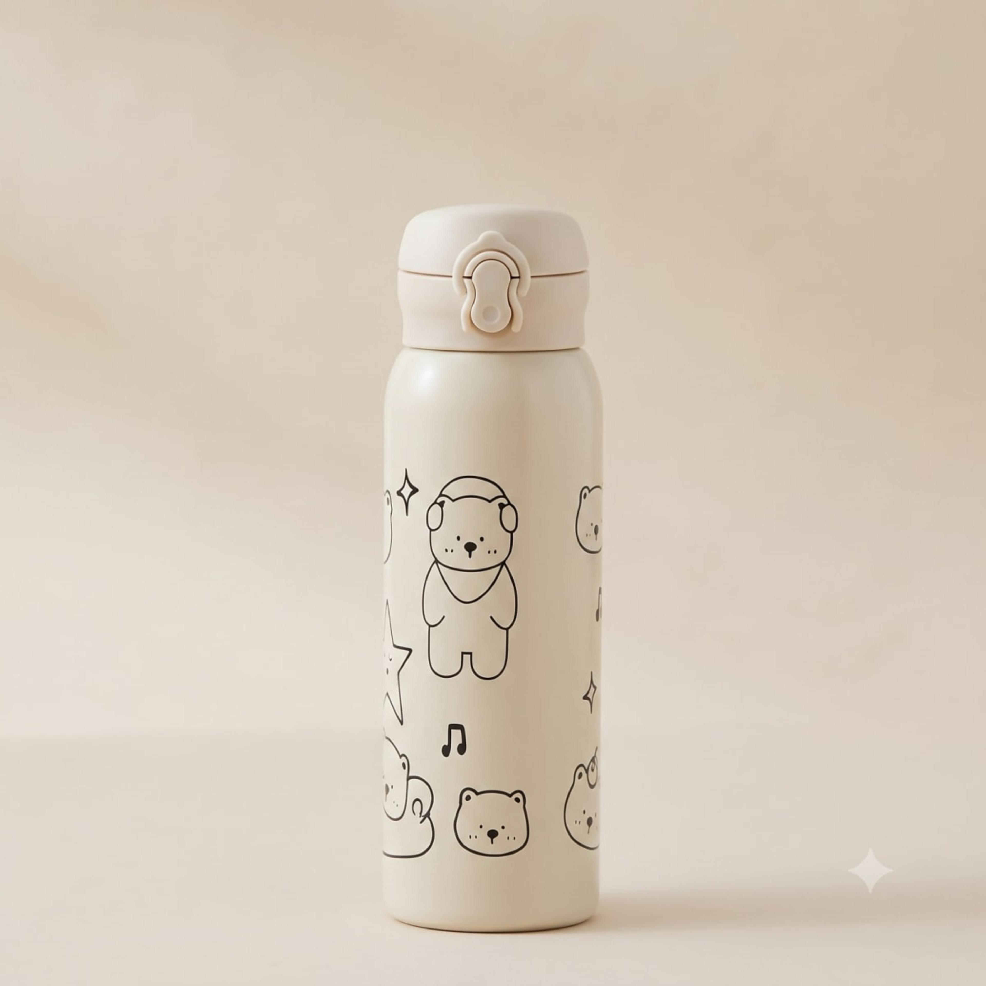 Water Bottle Steel 600Ml Cherry Fruit