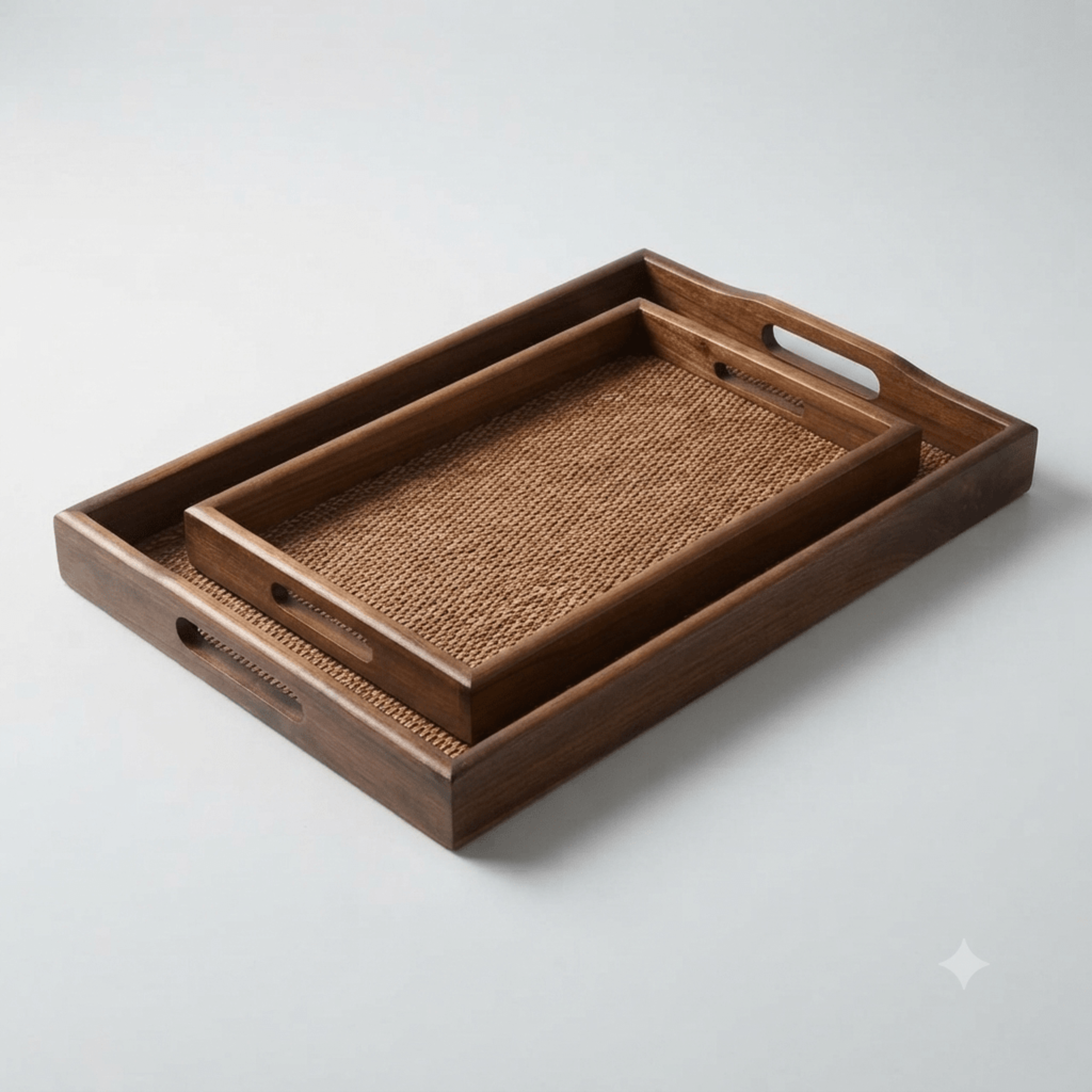 Wood Tray 3 Piece Set