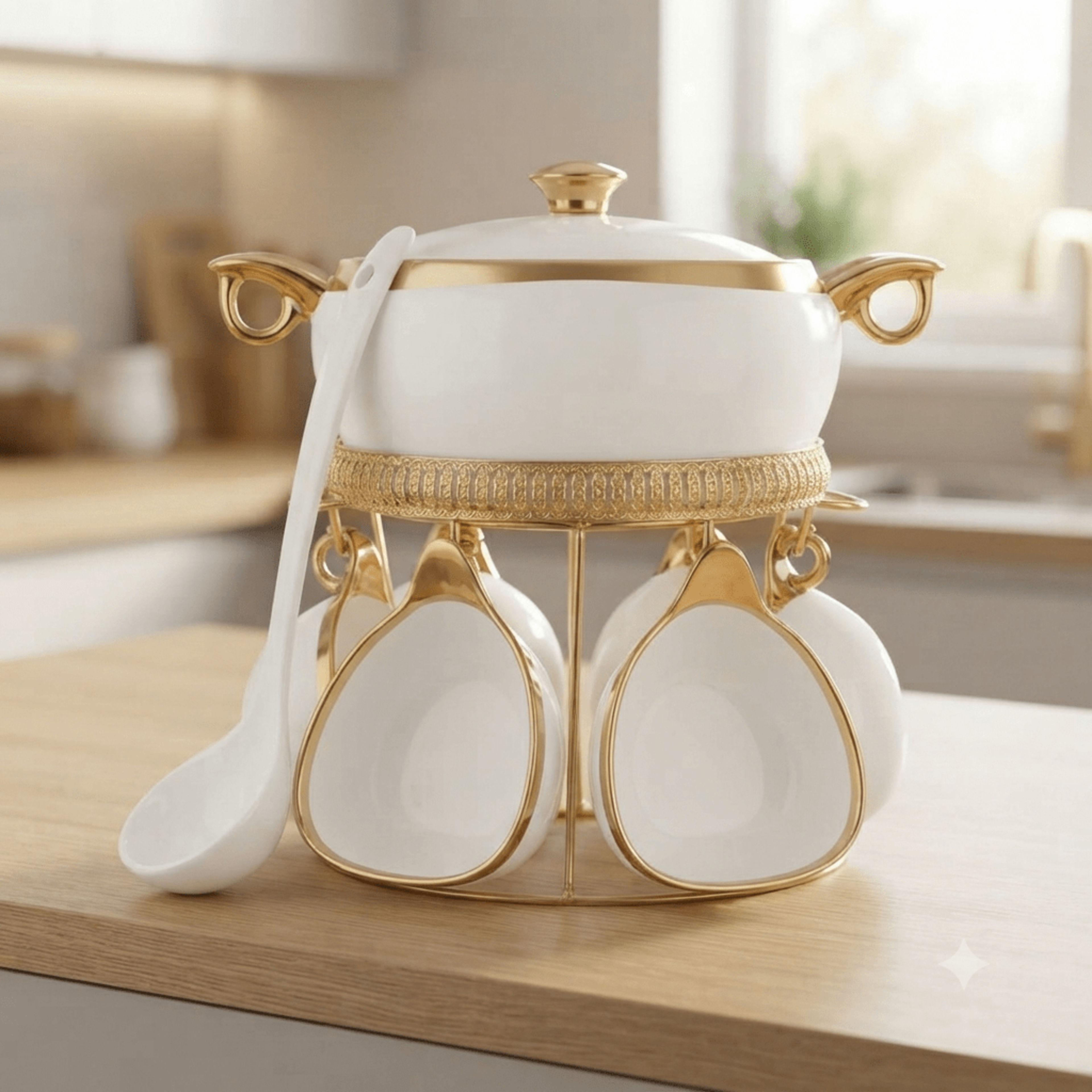 Soup Set 9 Pcs Fancy