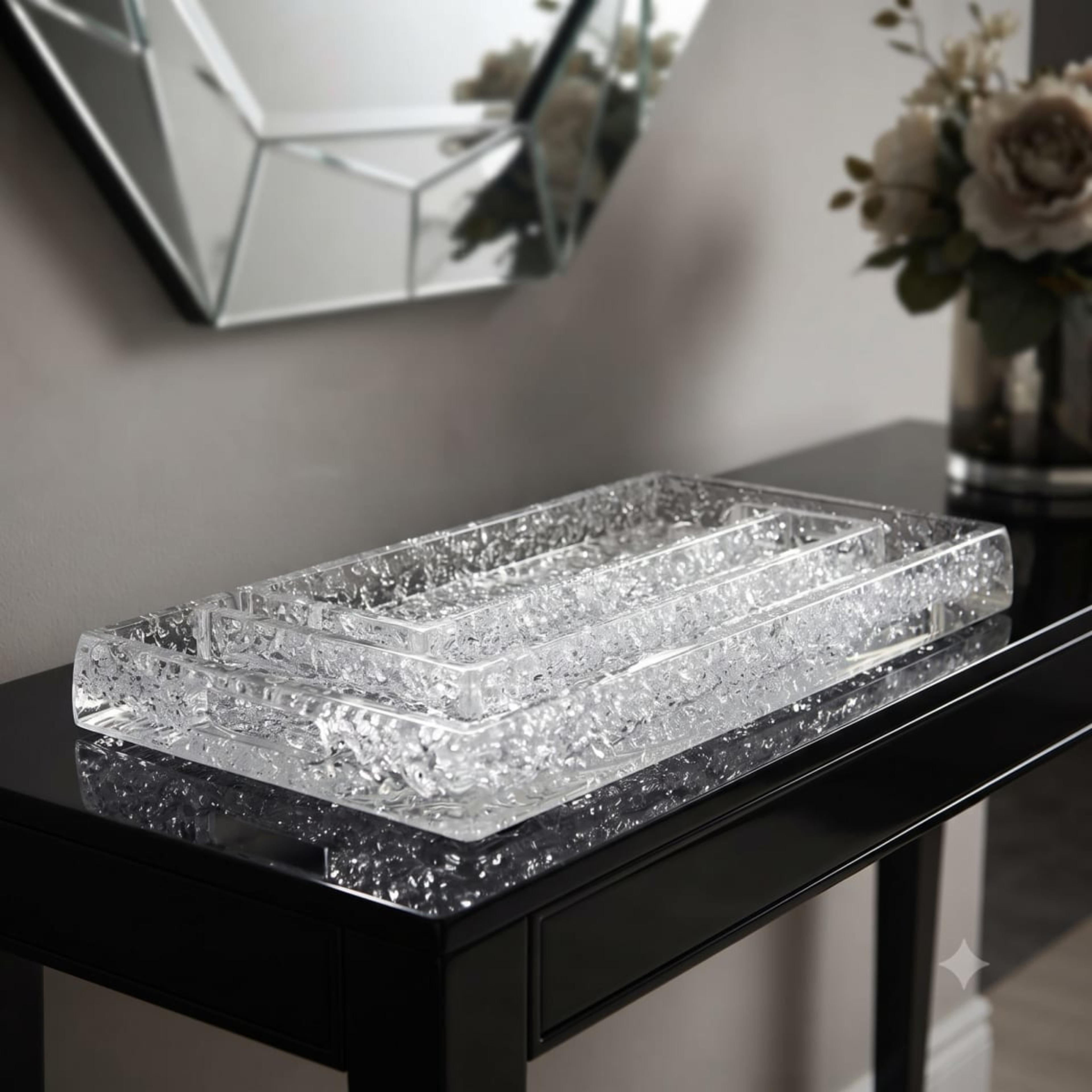 3 Pc Acrylic Trays