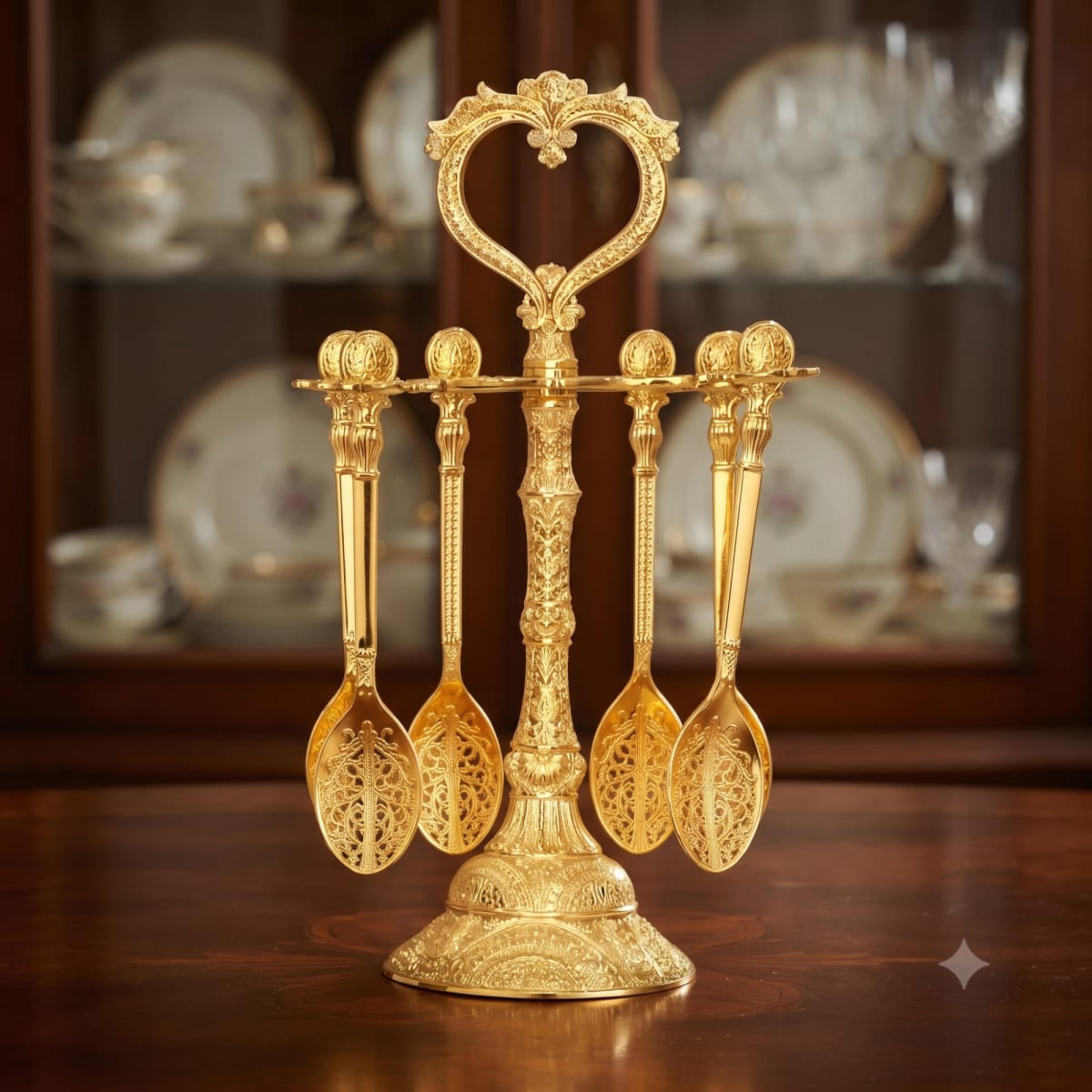 Hanging Spoon Golden Big