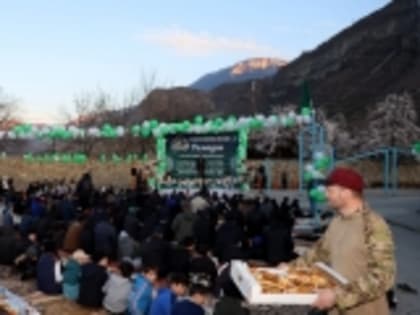 В селе Чирката прошёл общерайонный маджлис-ифтар