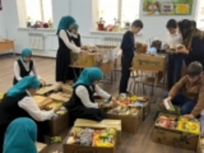 Ново-Аргванинская школа Гумбета отправила гуманитарную помощь Михайловскому району Запорожской области