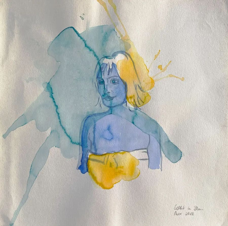 Selbst in Blau Gelb