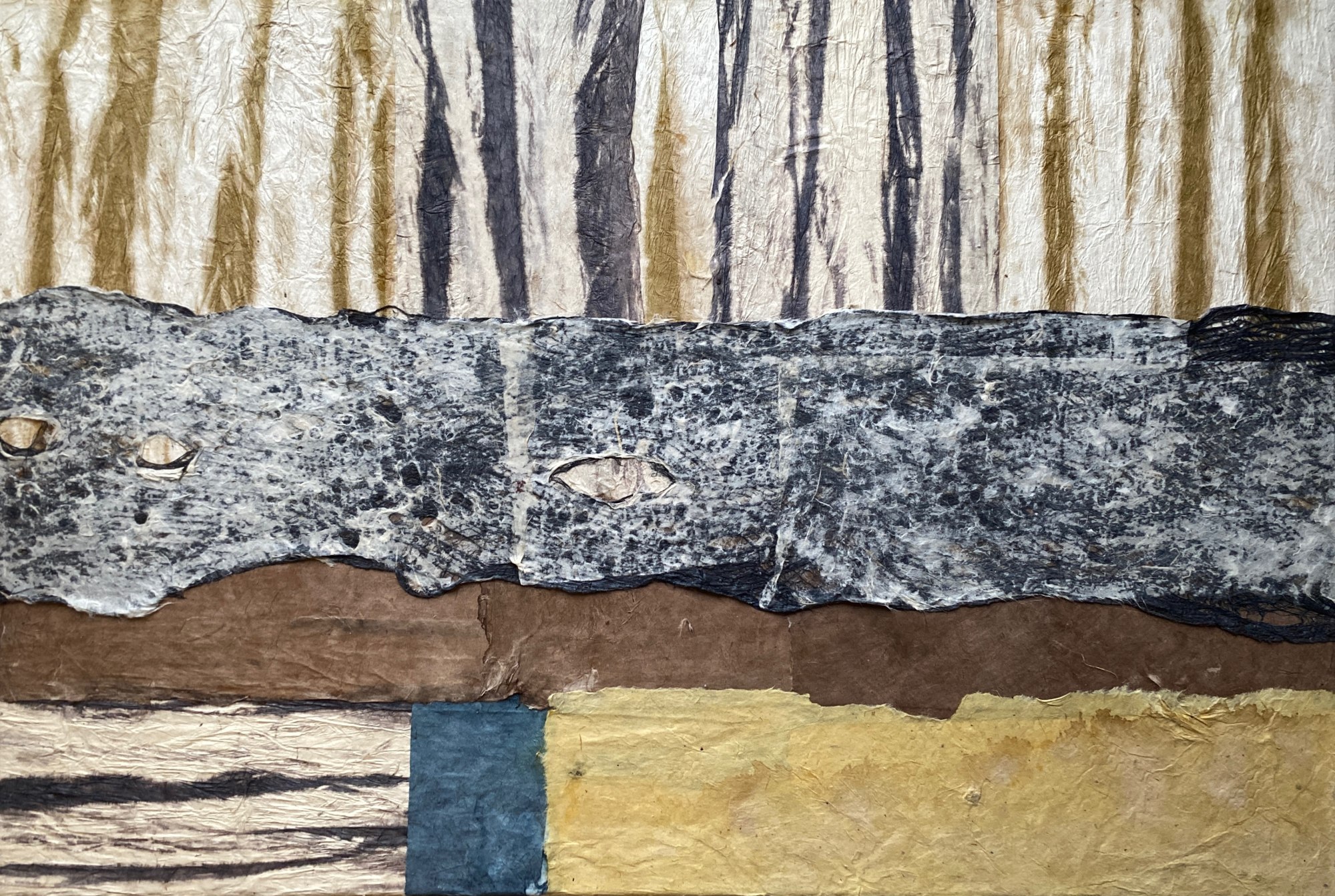 „Horizontfragmente – Berliner Winter" Abstrakt II